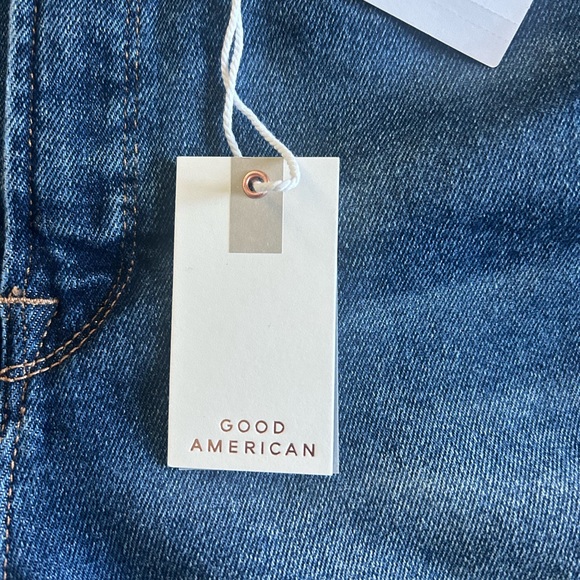 *GOOD AMERICAN Good Legs Straight Indigo Distressed Jean Indigo 6/28 NWT O-26 - Picture 8 of 14